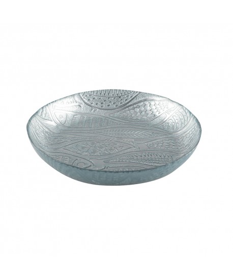 Light blue fish deep bowl 30.5cm