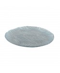 Plat rond poisson bleu clair 32.5cm