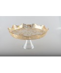 Gold lace pedestal cake stand