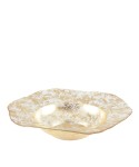Large gold lace bowl 42x42x10cm