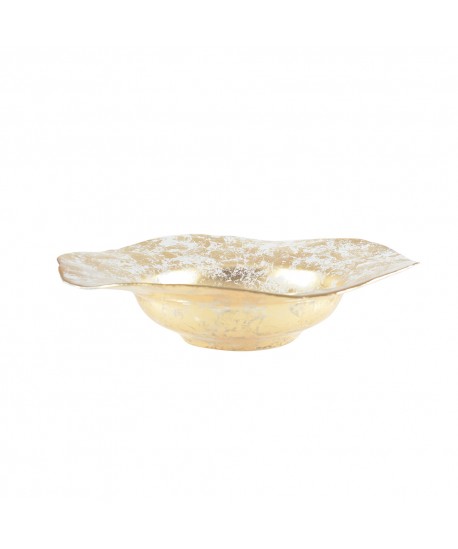 Large gold lace bowl 42x42x10cm