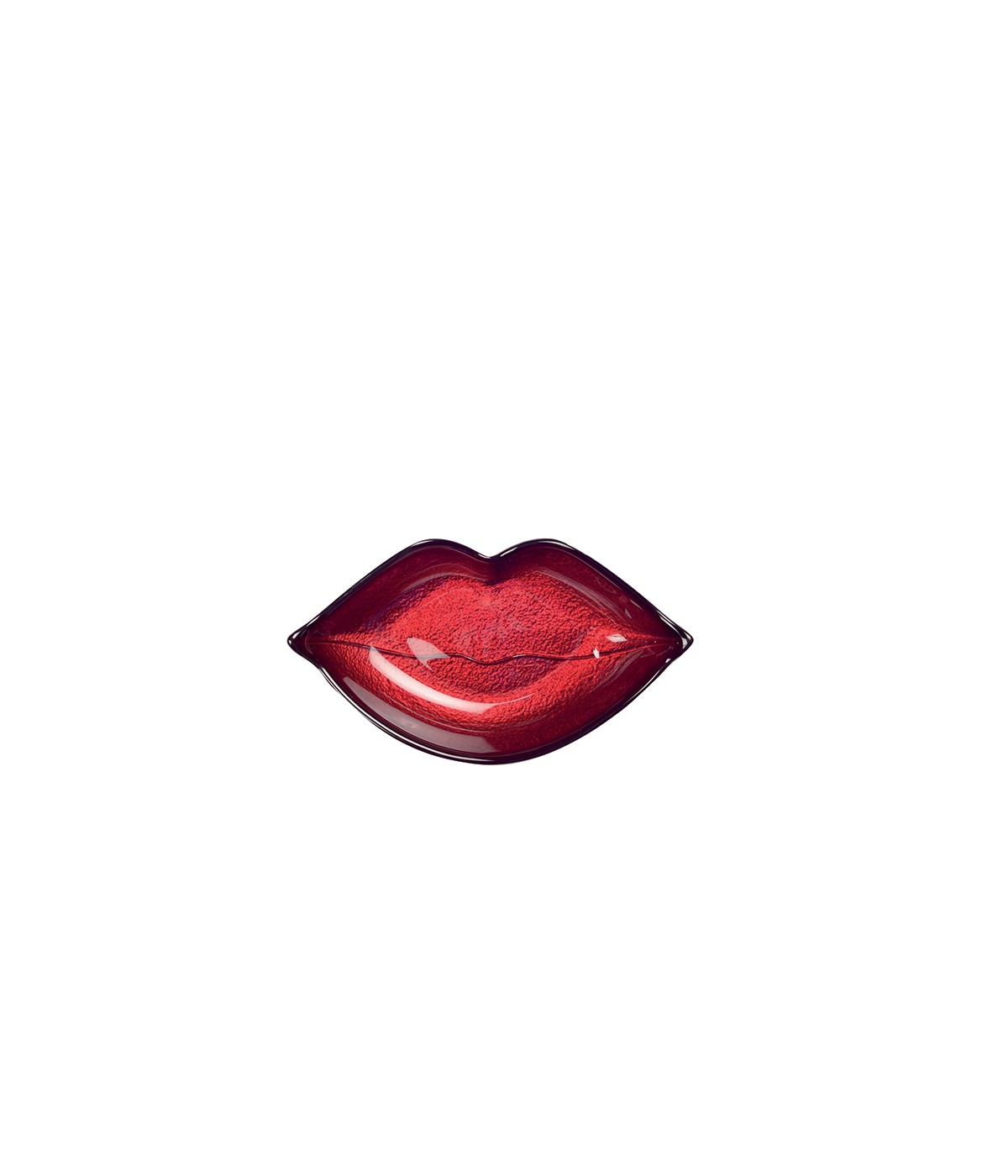 Shiny red lips bowl 17.5x4x4cm