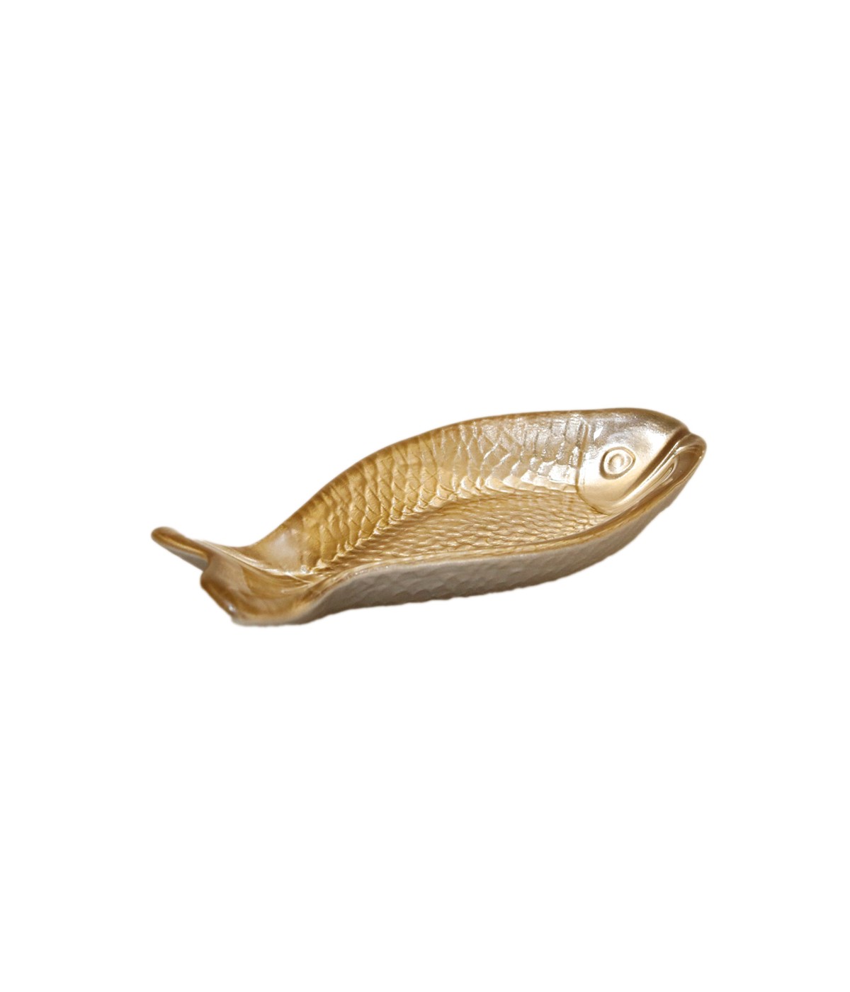Small gold fish bowl 16x8x2.5cm