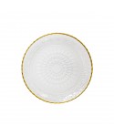 Assiette plate goldline 28x28x2.5cm