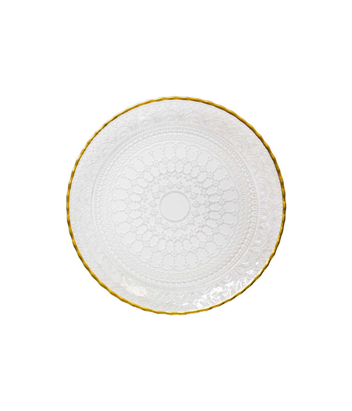 Assiette plate goldline 28x28x2.5cm