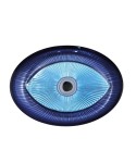 Coupelle ovale œil bleue clair 22x15.5x2cm