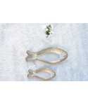 Coupelle poisson dorée grand modèle 25.5x11x3.5cm