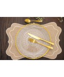 Assiette plate goldline 28x28x2.5cm