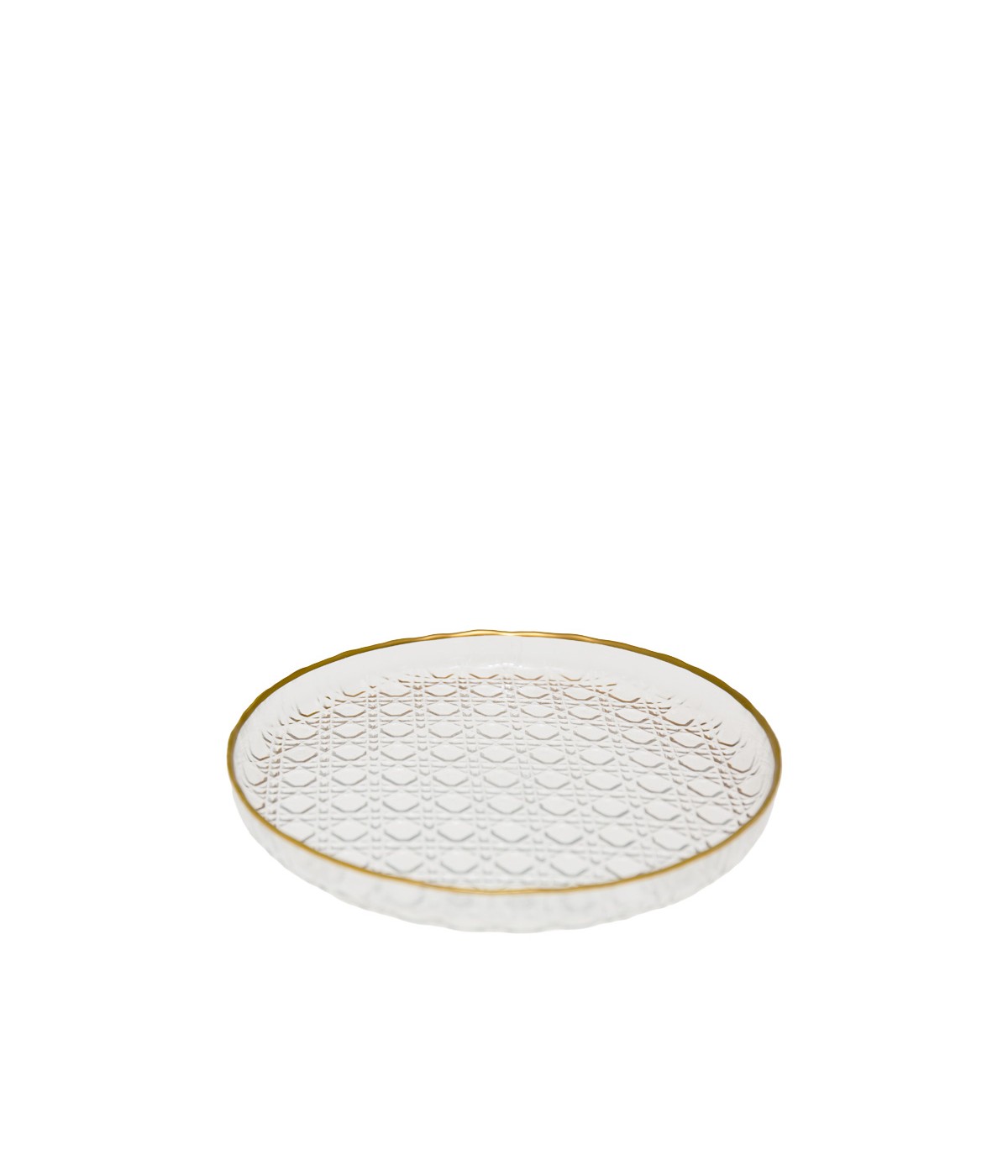 Goldline bubble dessert plate 16x16x2cm