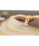 Assiette plate goldline 28x28x2.5cm