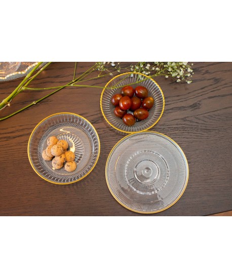 Goldline dish 13x13x3.5cm