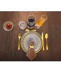 Assiette plate goldline 28x28x2.5cm