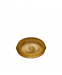 Coupelle ovale oeil doré 15x21x4.5cm