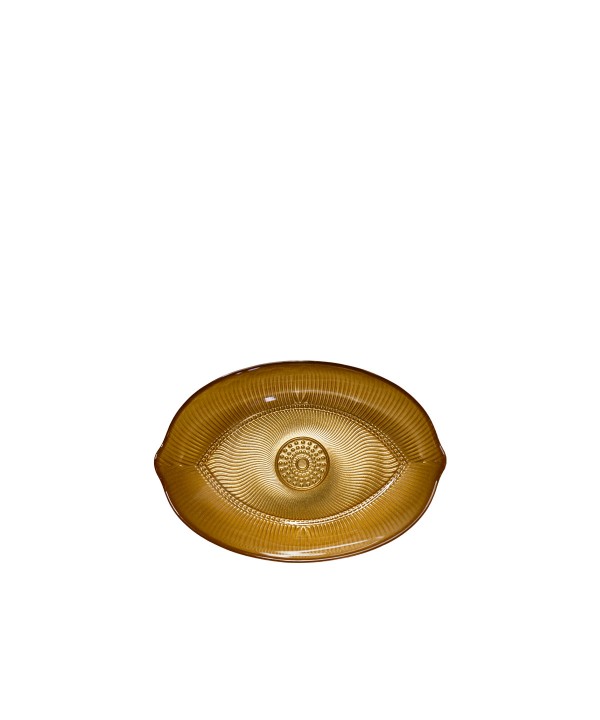 Oval dish golden eye 15x21x4.5cm