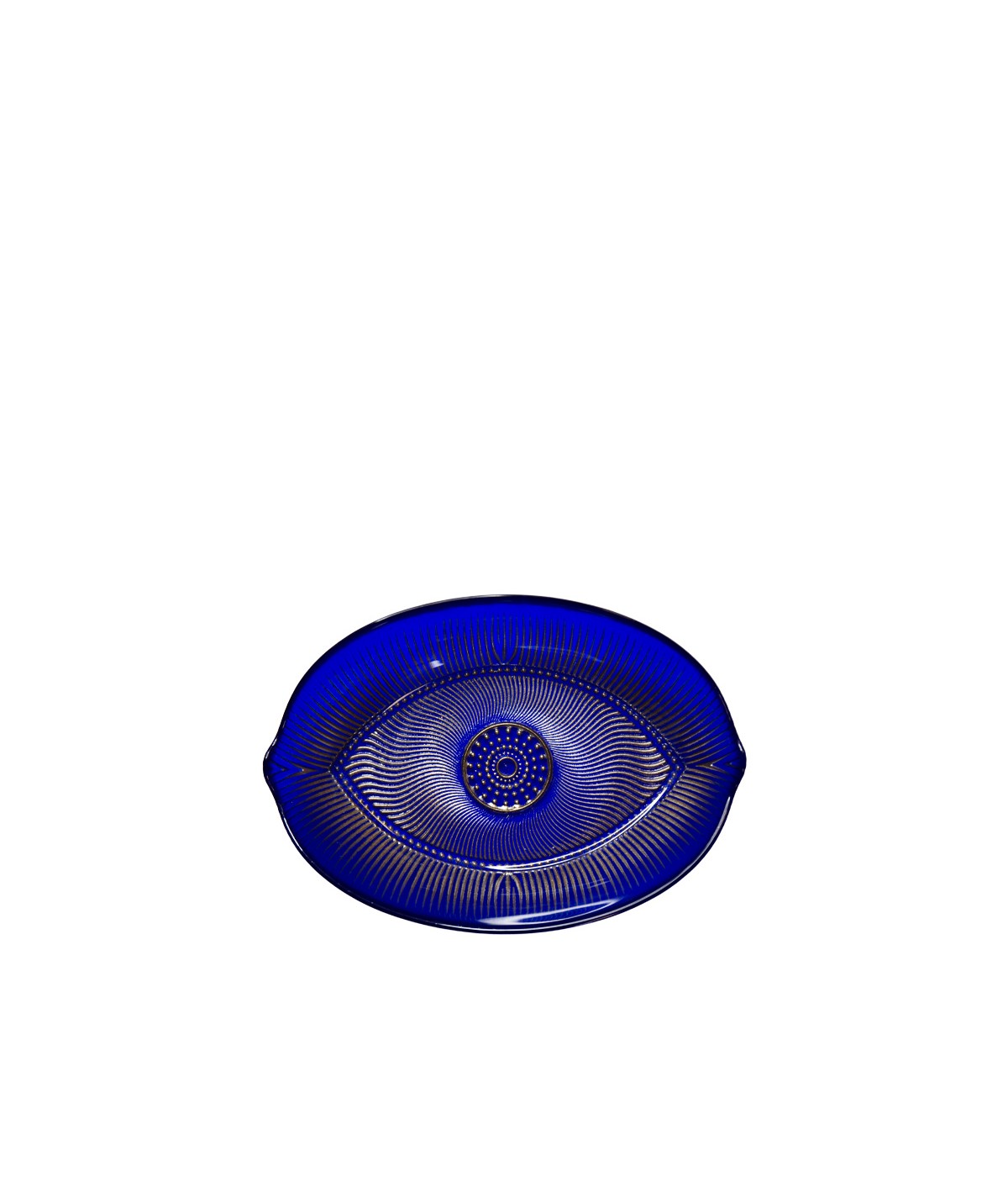 Coupelle ovale oeil bleu 15x21x4.5cm