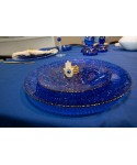 Blue constellation dessert plate 21x21x2cm