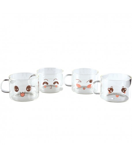 Mugs décors 500ml - lot de 4