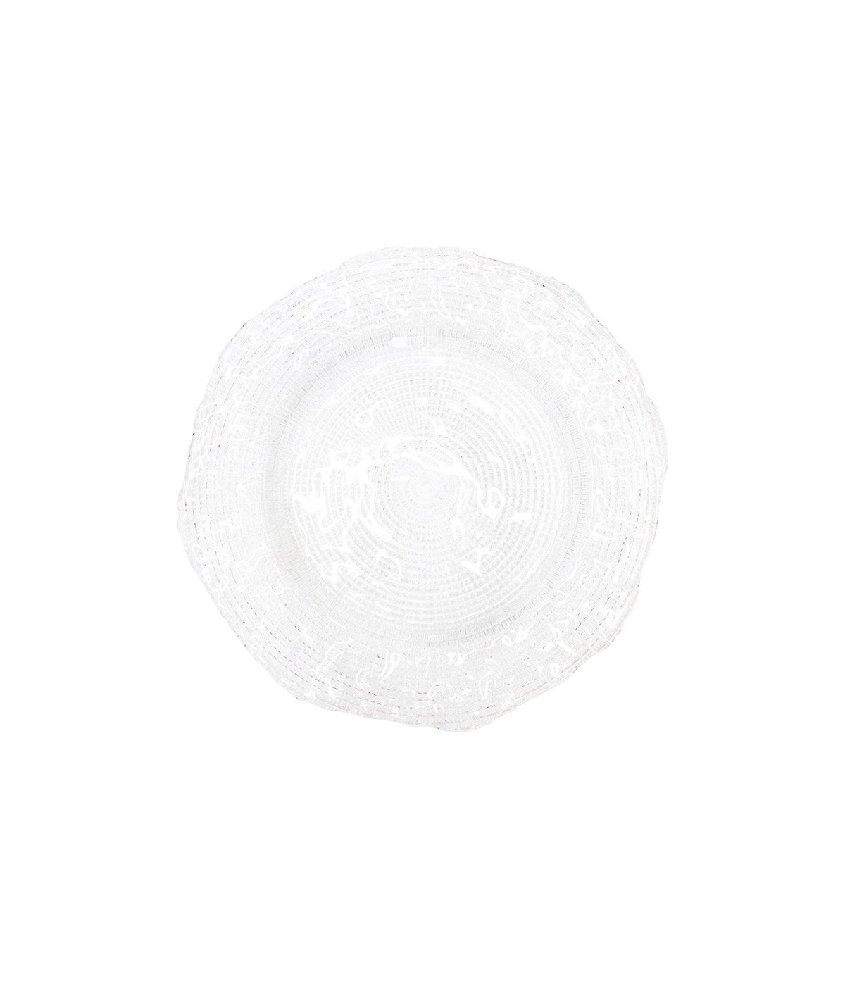 Transparent dinner plate 27cm
