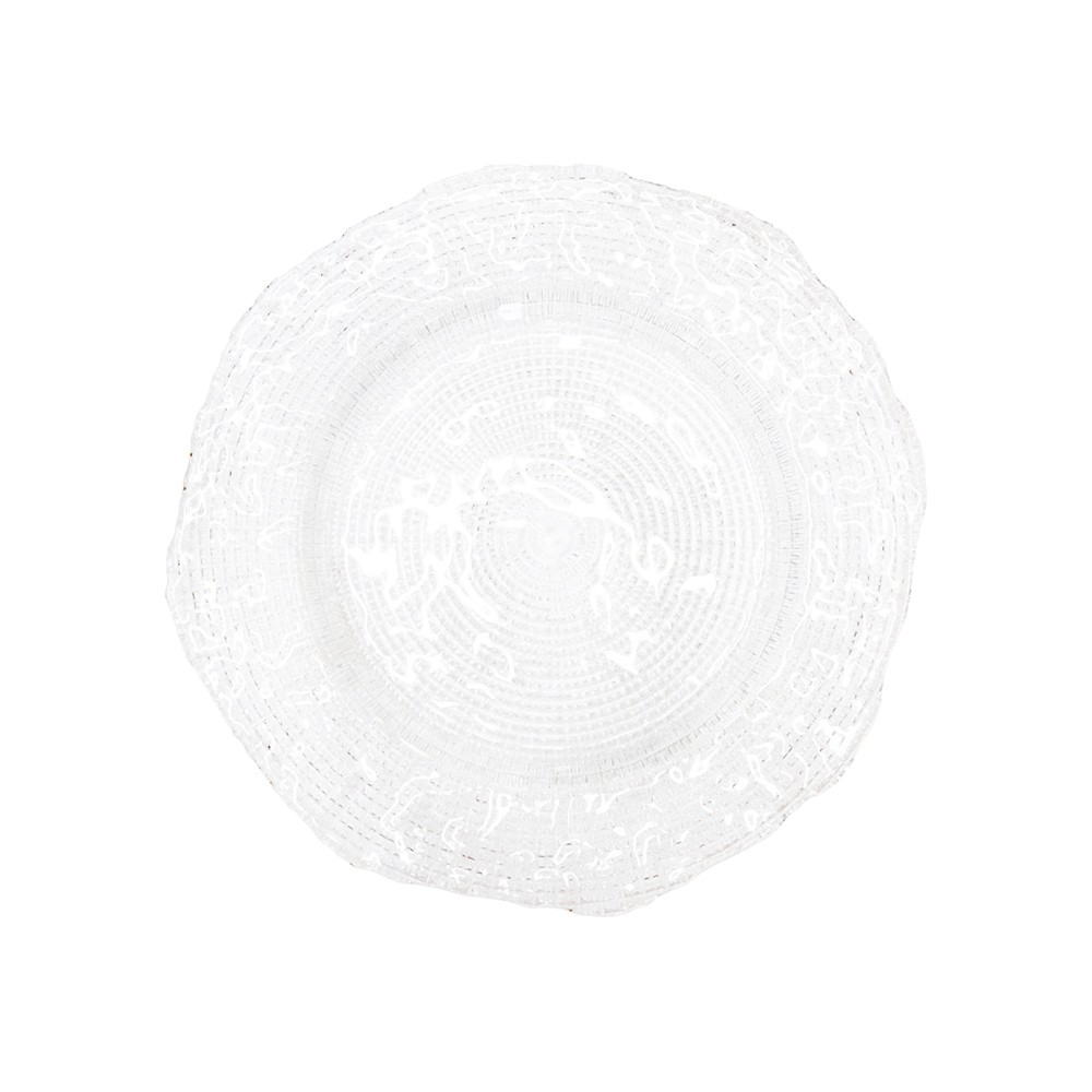 Transparent dinner plate 27cm