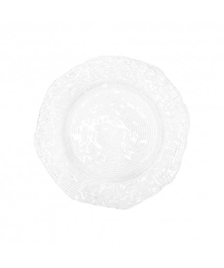 Transparent dinner plate 27cm