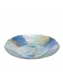 Turquoise and gold bowl 40cm