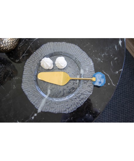 Assiette de service transparente 33cm