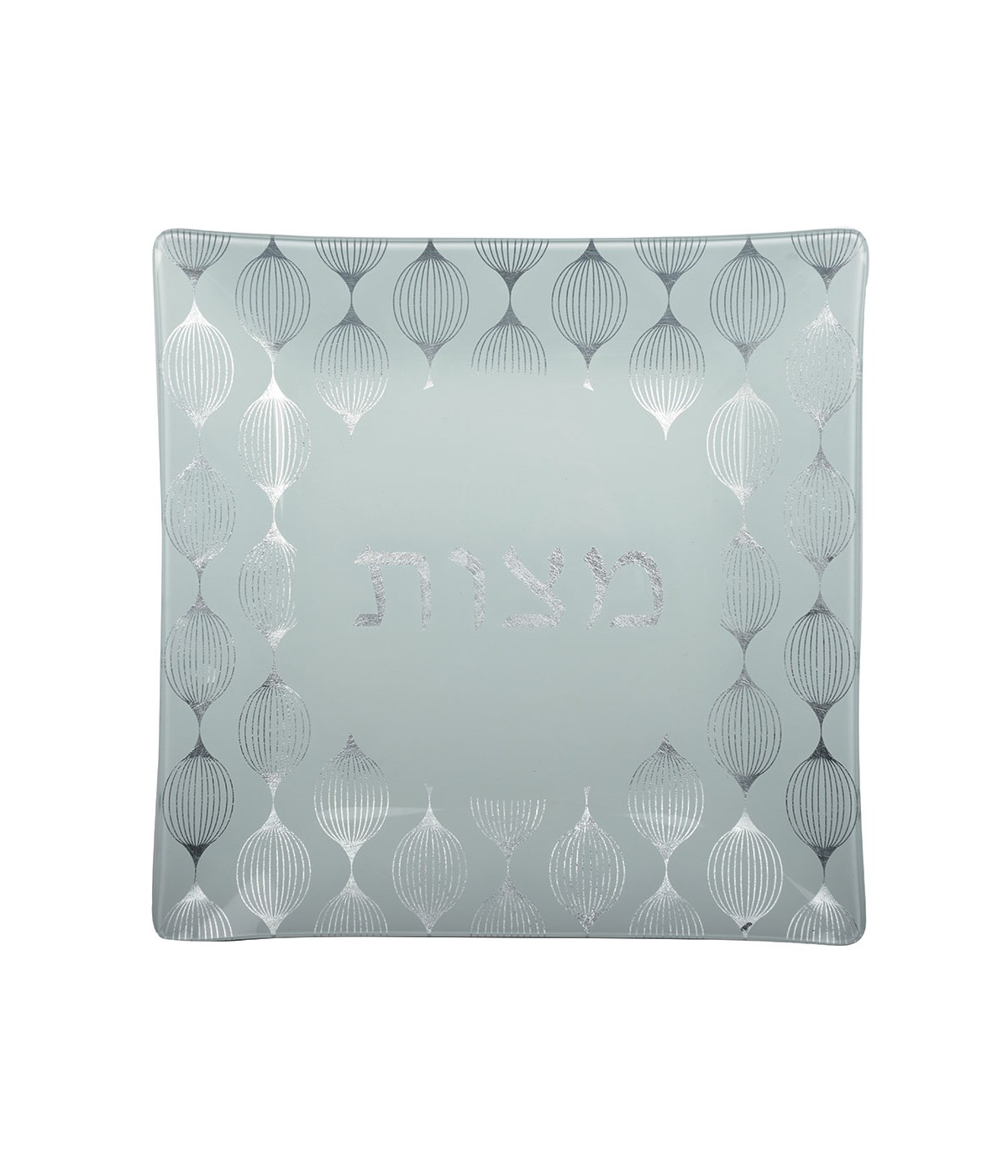 Plat à matsah carré argent 31.5cm