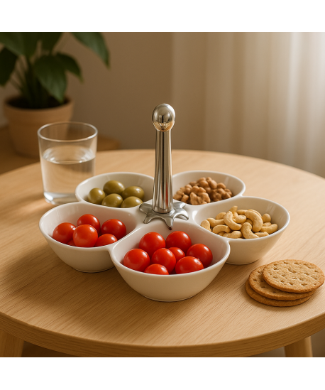 Coupelles apéro fleurs - lot de 6