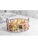 Coupe à fruits ronde en argent 28x28x14cm