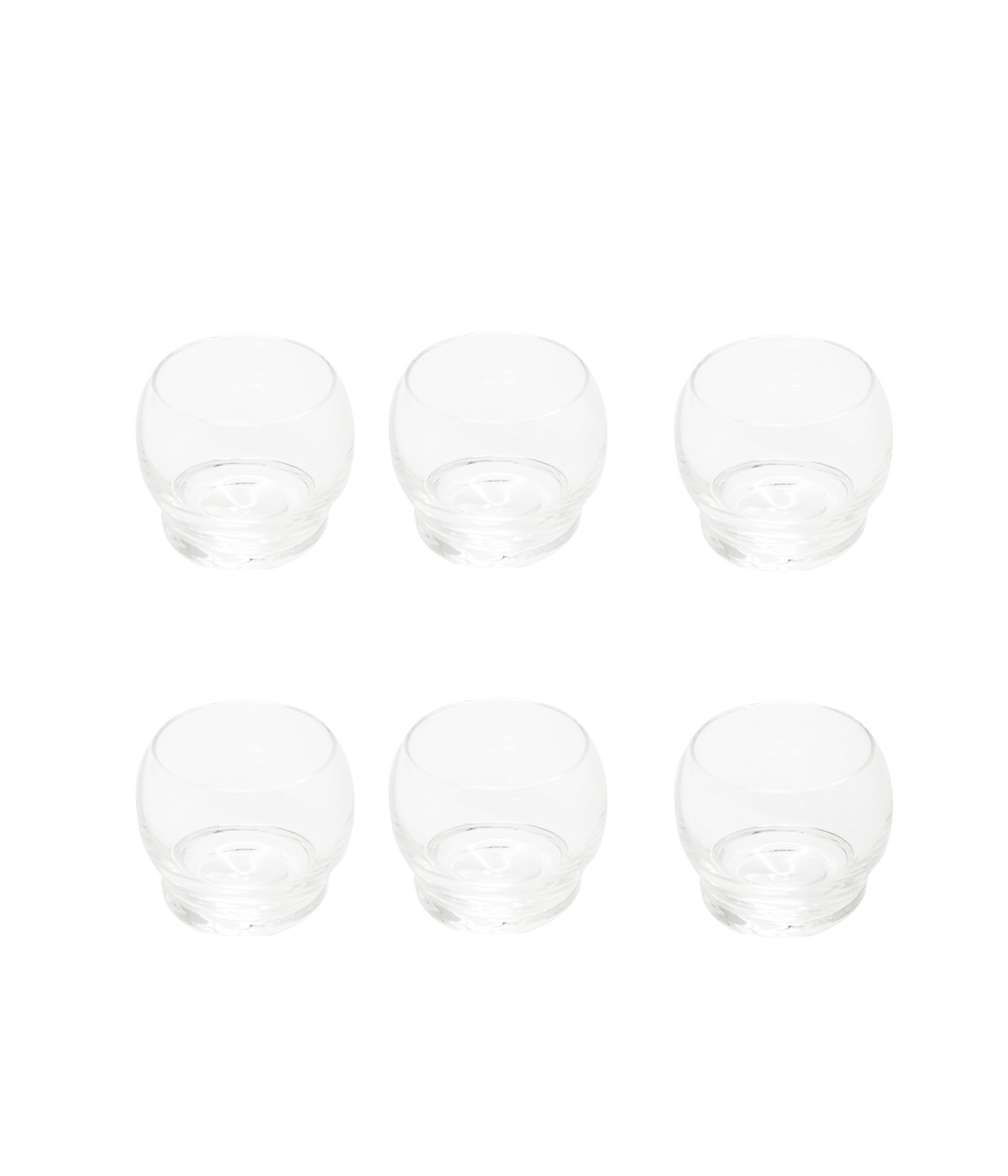Verres mini culbuto - lot de 6