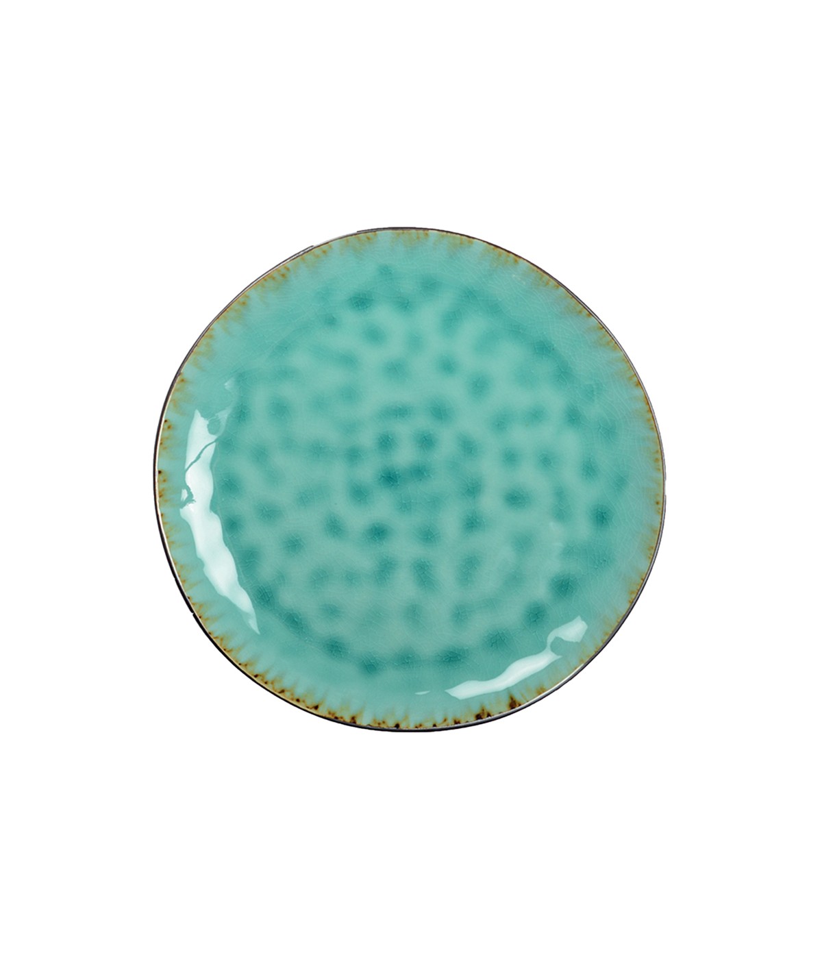 Assiette plate verte