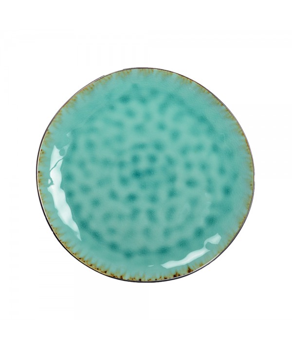 Green dinner plate