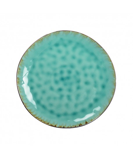 Assiette plate verte