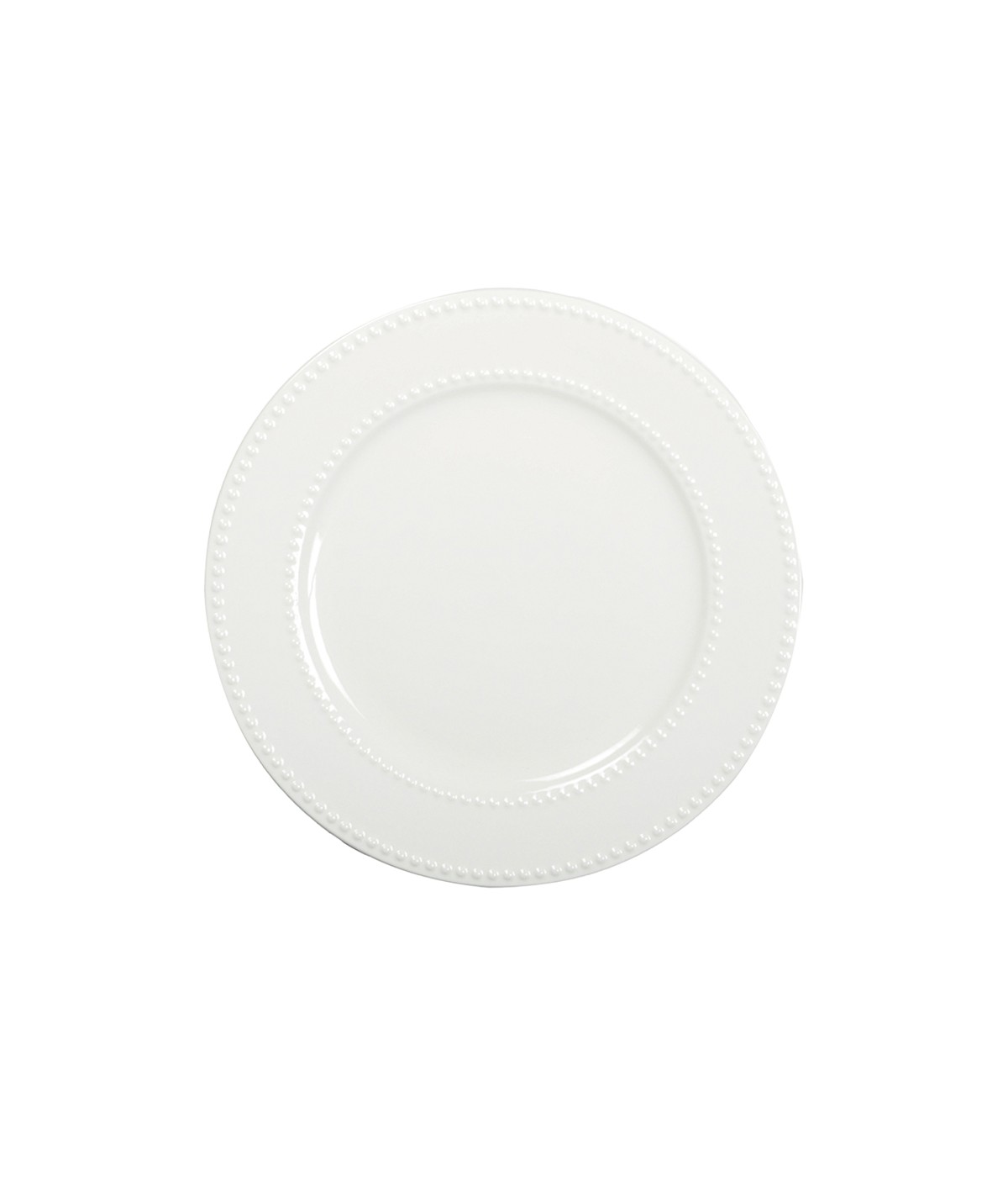 Assiette plate perles 27cm