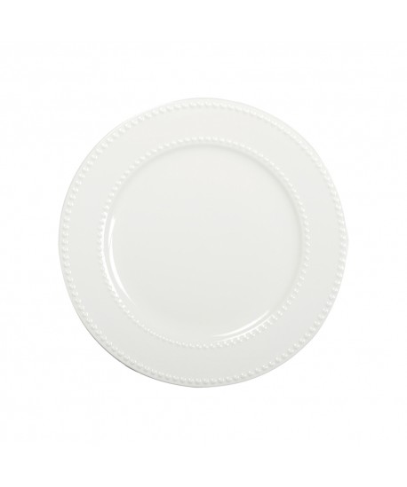 Assiette plate perles 27cm
