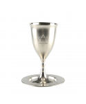 Matte metal Kiddush cup