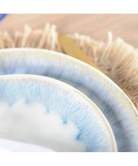 Light blue dessert plate 20cm