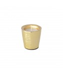 Small gold hammered candle