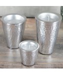 Bougie martelé argent grand modèle