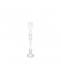 Large transparent candlestick h41cm
