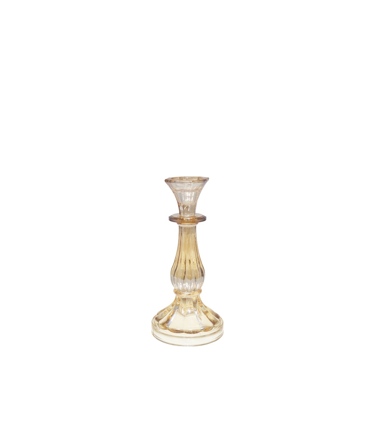 Amber candlestick small model h21cm
