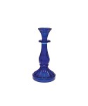 Blue candlestick small model h21cm