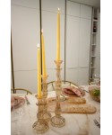 Amber candlestick small model h21cm
