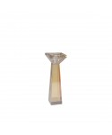 Amber candlestick h16cm