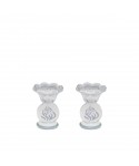 Flame candle holders - set of 2