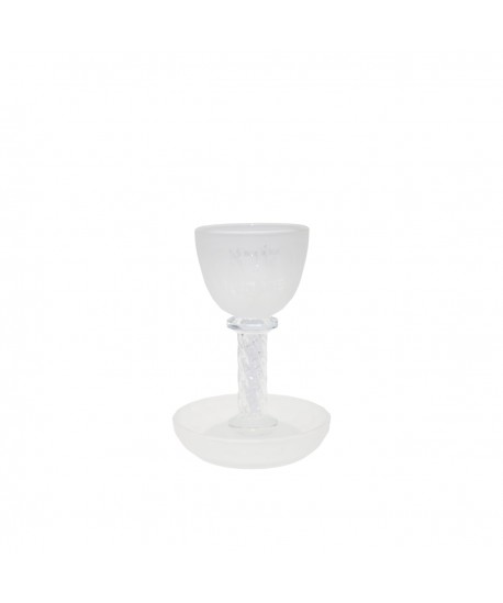Kiddush glass on sand base
