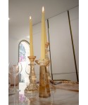 Amber candlestick h16cm