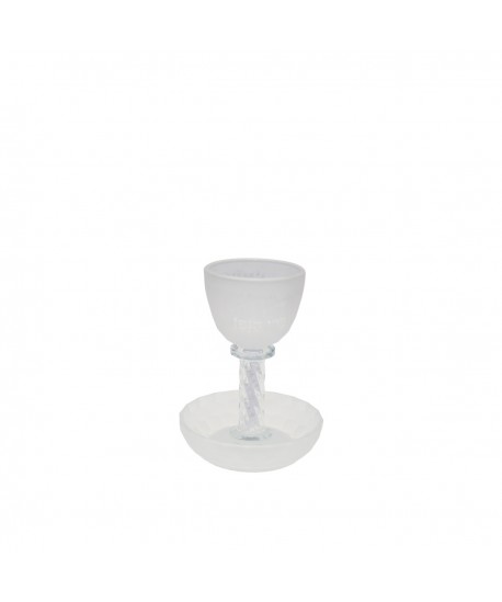 Kiddush glass on sand base
