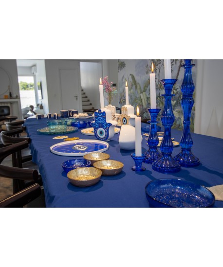 Chandelier bleu moyen modèle h31cm