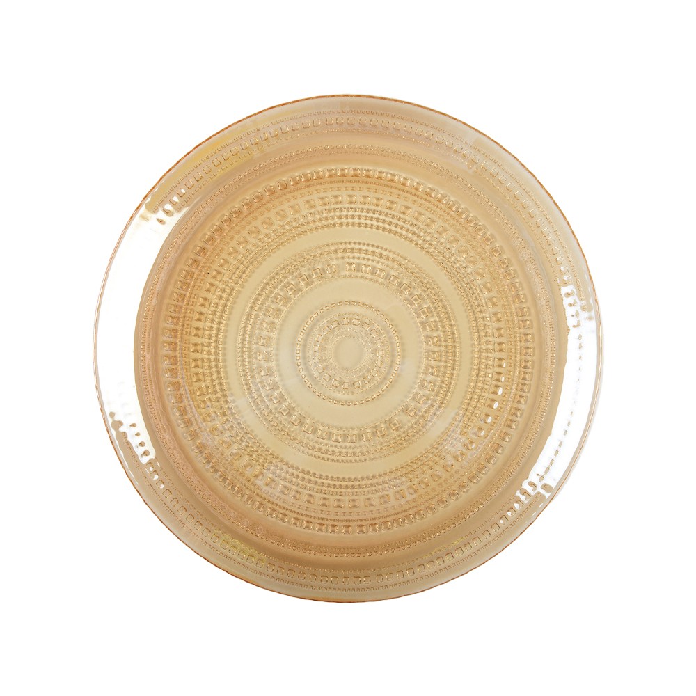 Dinner plate Caesar amber color